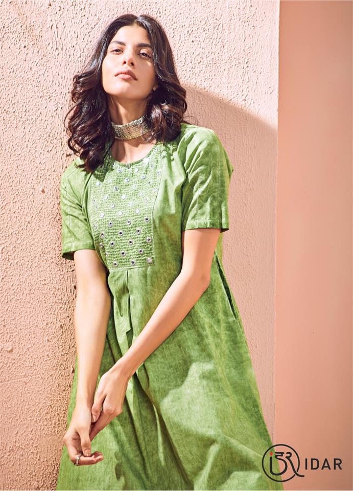 Fresh Green Flared Kurta