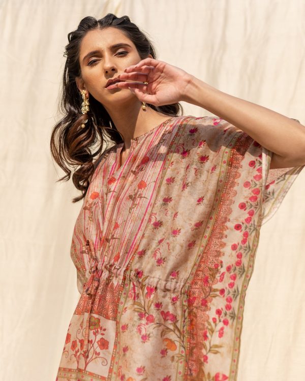 silk boho caftan