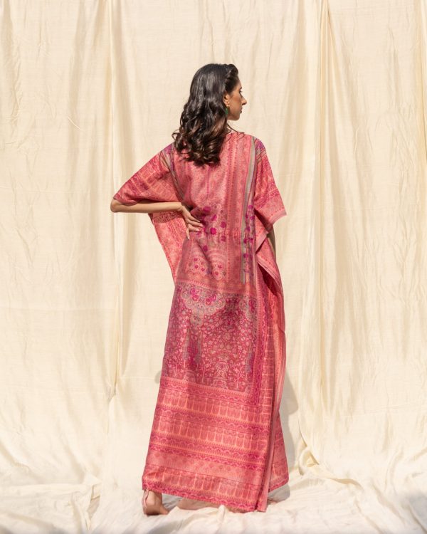 silk boho caftan