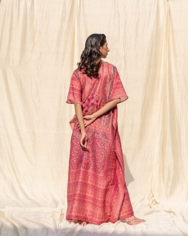 silk boho caftan