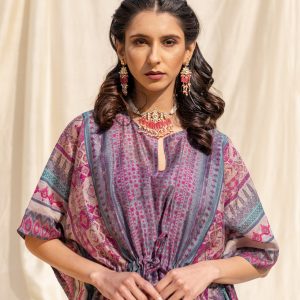 silk boho caftan