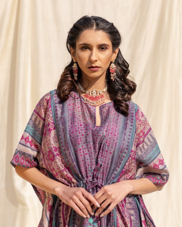 silk boho caftan