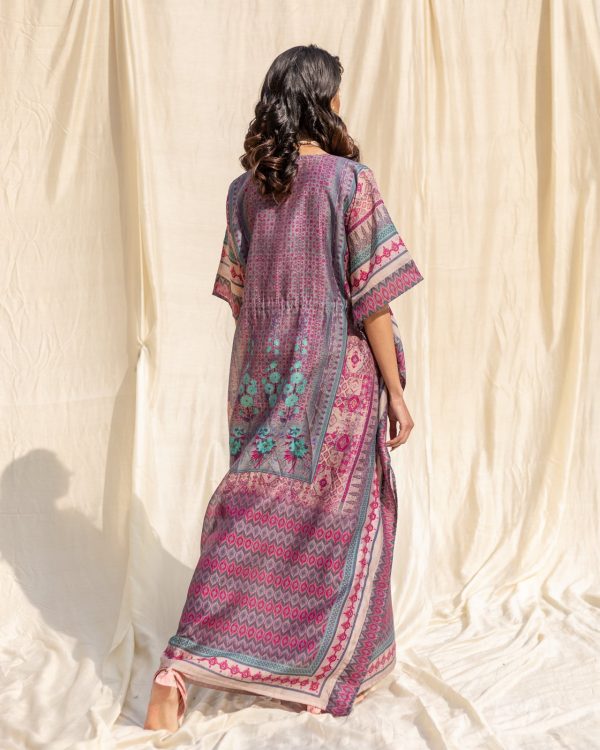 silk boho caftan