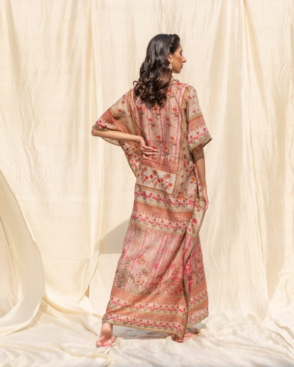 silk boho caftan