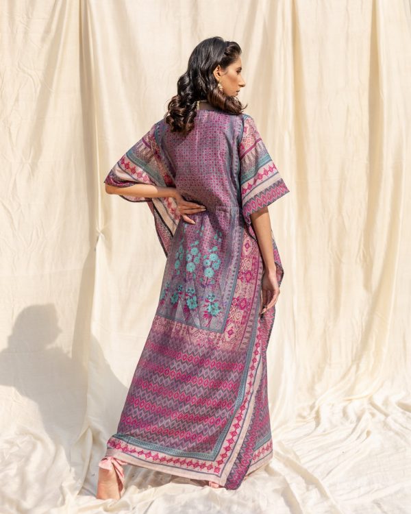 silk boho caftan