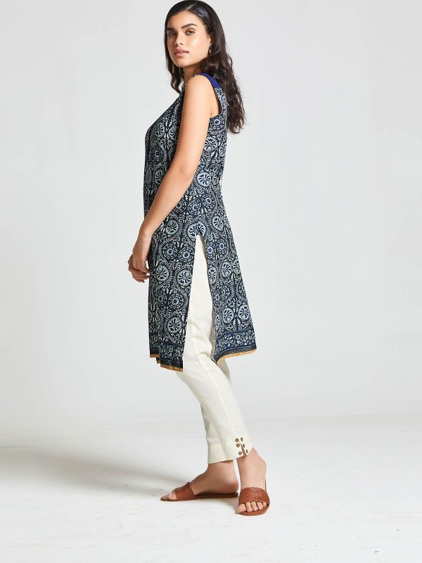 Indigo Floral summer tunic