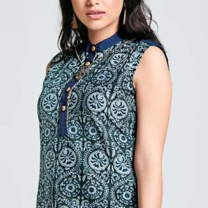 Indigo Floral summer tunic