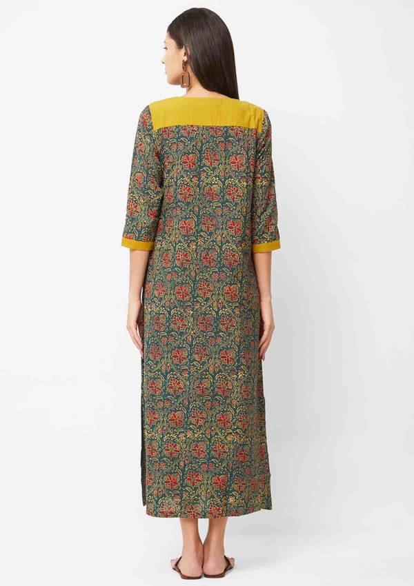 Ethnic floral Maxi Dress