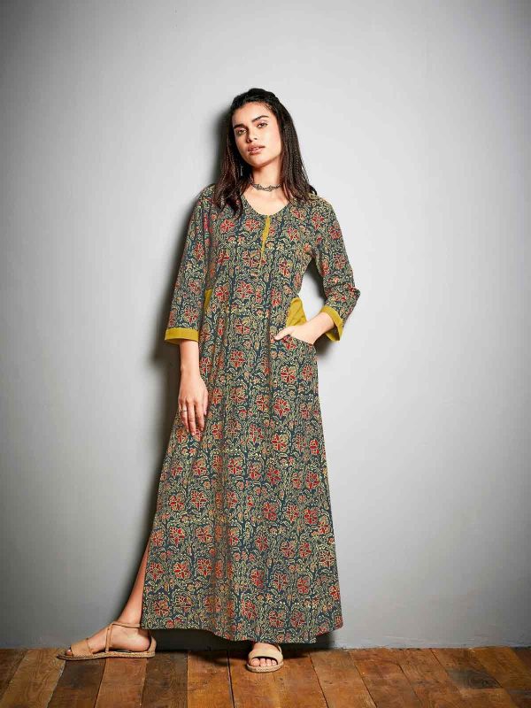 Ethnic floral Maxi Dress